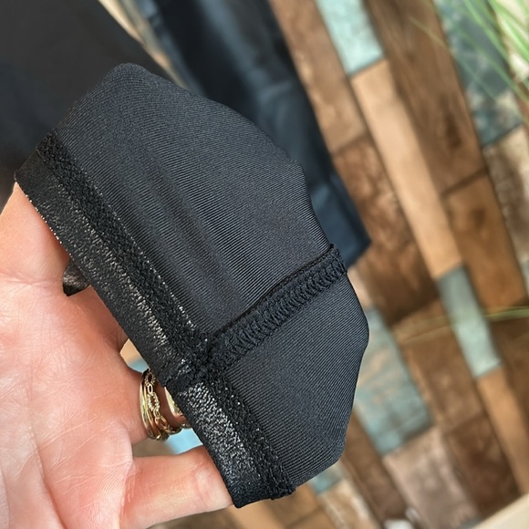 Ginasy black faux leather pleather ankle leggings - Picture 16 of 16